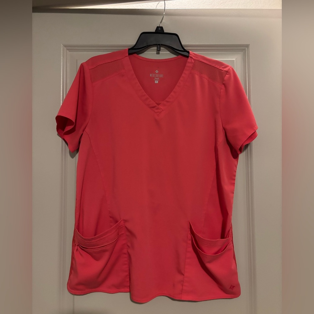 Med Couture Pink scrub top
